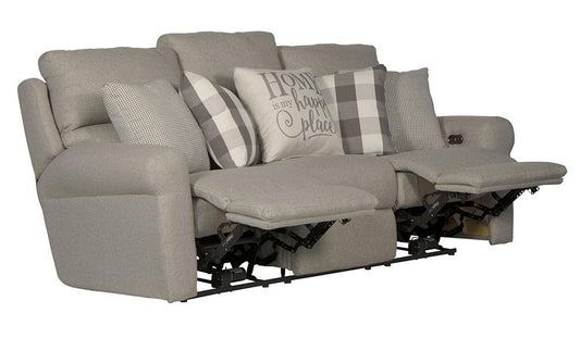 Catnapper - Westport Power Lay Flat Reclining Sofa in Metal/Charcoal - 61211160558253358 veiw 2