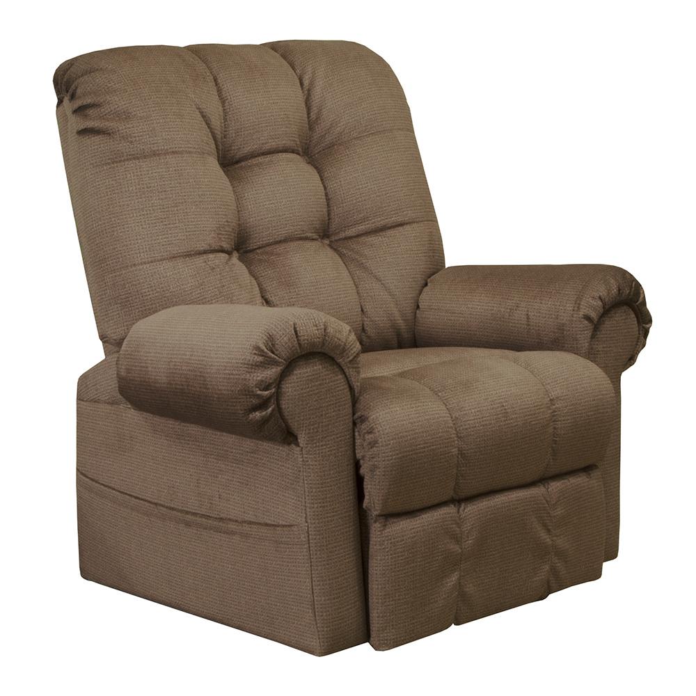 Catnapper - Omni Power Lift Full Lay-Out Chaise Recliner in Truffle - 4827200845 veiw 1