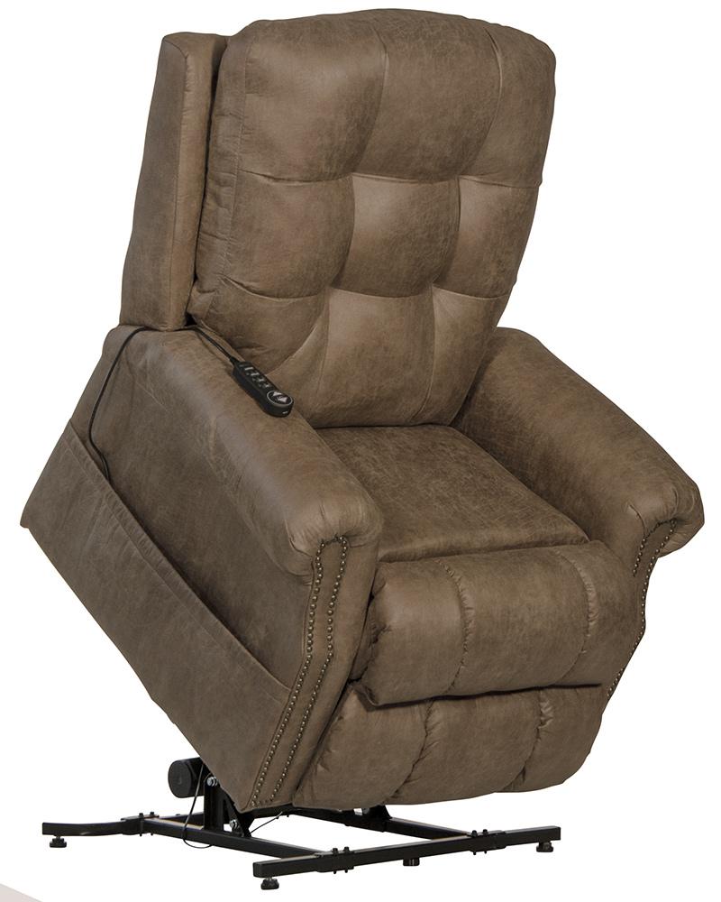 Catnapper - Ramsey Power Lift Lay Flat Recliner w/Heat & Massage in Silt - 4857122749302749 veiw 1