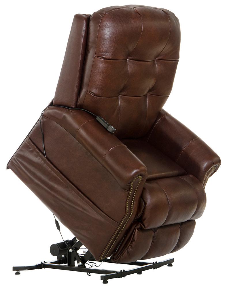 Catnapper - Madison Power Lift Lay Flat Recliner w/Heat & Massage in Walnut - 4891128319308319 veiw 1