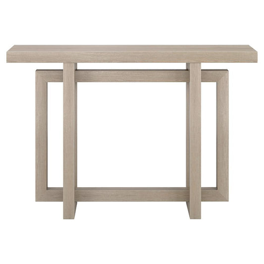 Hudson & Canal - Breslow 44in Wide Rectangular Console Table in Alder White - AT2259 veiw 2