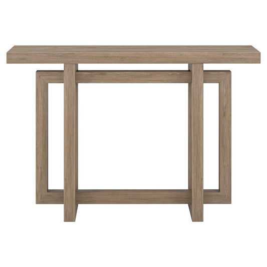 Hudson & Canal - Breslow 44in Wide Rectangular Console Table in Antiqued Gray Oak - AT2258 veiw 2