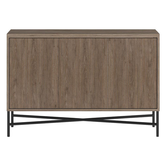 Hudson & Canal - Brighton 48in Wide Rectangular Buffet Table in Antiqued Gray Oak - BF2205 veiw 2