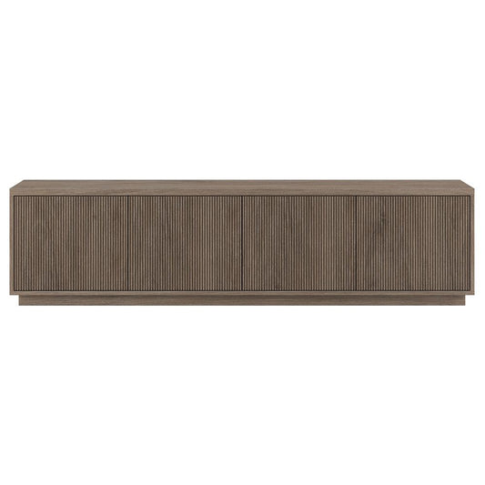 Hudson & Canal - Hanson Rectangular TV Stand for TVs up to 85in in Antiqued Gray Oak - TV2209 veiw 2