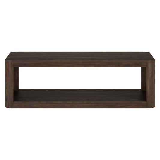 Hudson & Canal - Kellan 47in Wide Rectangular Coffee Table in Alder Brown - CT2178 veiw 2