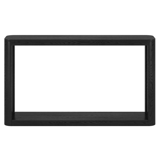 Hudson & Canal - Kellan 52in Wide Rectangular Console Table in Black Grain - AT2179 veiw 2