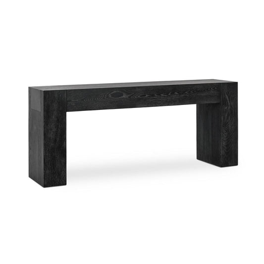 Classic Home - Bristol 72in Reclaimed Oak Console Table In Meadow Black - 51031691 veiw 2