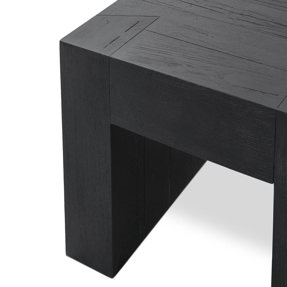 Classic Home - Bristol Reclaimed Oak End Table In Meadow Black - 51031690 veiw 6