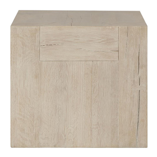 Classic Home - Bristol Cracked Oak 24in End Table In Meadow White - 51031347 veiw 2