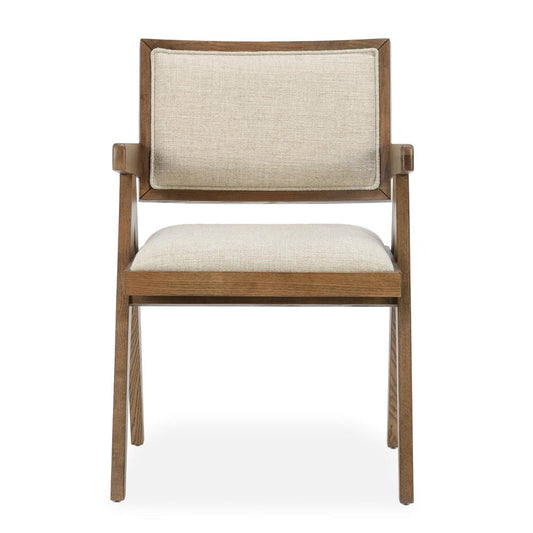 Classic Home - Dolton Top Grain Leather Arm Chair In Beige - 53006008 veiw 2
