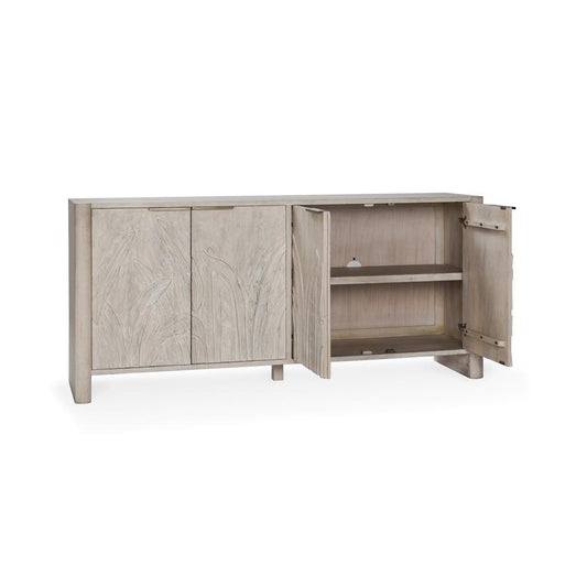 Classic Home - Ledro 82in Solid Wood White Washed Buffet Sideboard - 52010921 veiw 2
