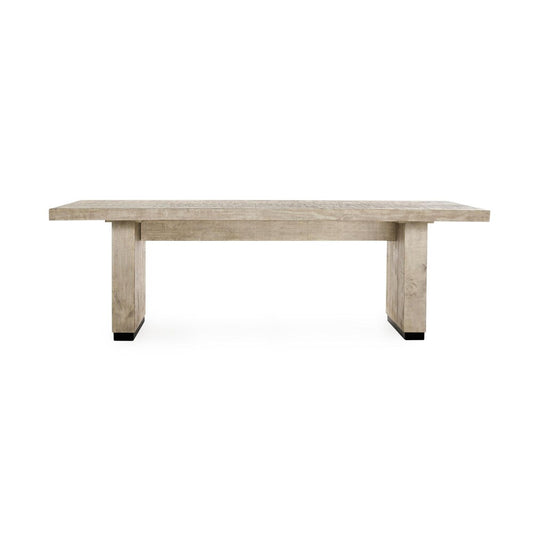 Classic Home - Lynx 94in Reclaimed Pine Wood Dining Table In White - 51031649 veiw 2