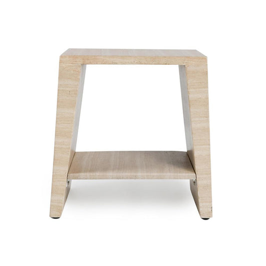 Classic Home - Rosen Outdoor Stone End Table In Beige - 51031639 veiw 2