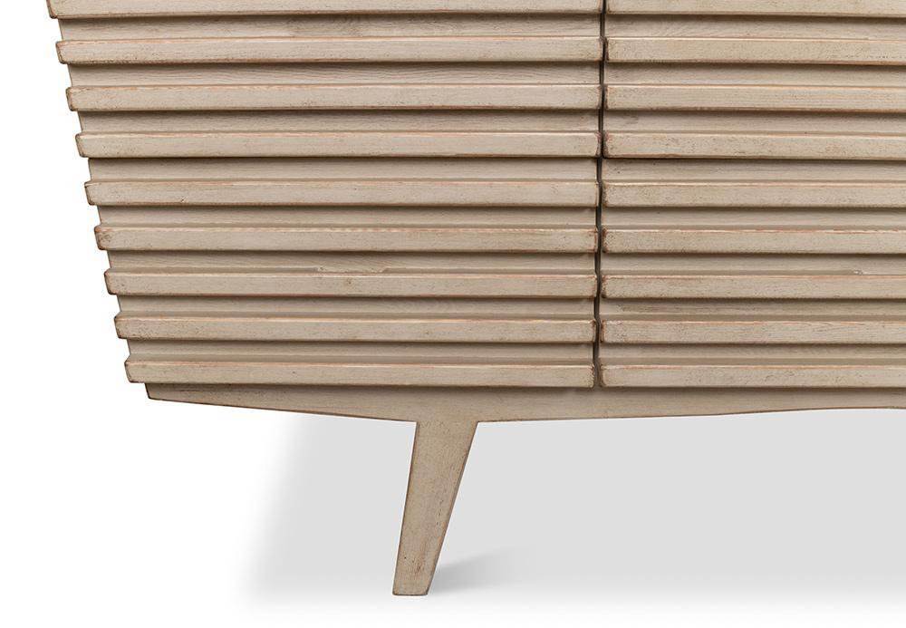 Sarreid Ltd - Ribbed 9 Drawer Commode, Stone Grey - 53590-1 veiw 12