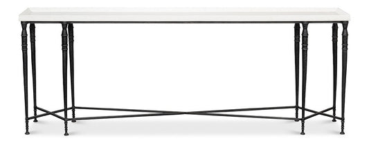 Sarreid Ltd - Nathaniel Elegance Console Table - White - 53764 veiw 2