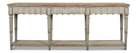 Sarreid Ltd - Chantal Console Table - Sage - 53270 veiw 2