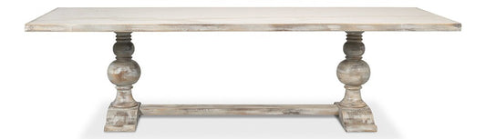 Sarreid Ltd - Rectangular Dining Table, As Shown - Grey Oak - U188-AS veiw 2