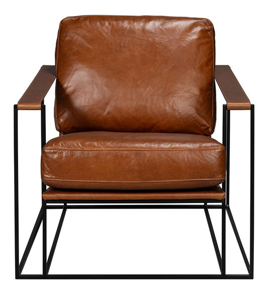 Sarreid Ltd - Oryan Chair, Havana Brown - 54085 veiw 2