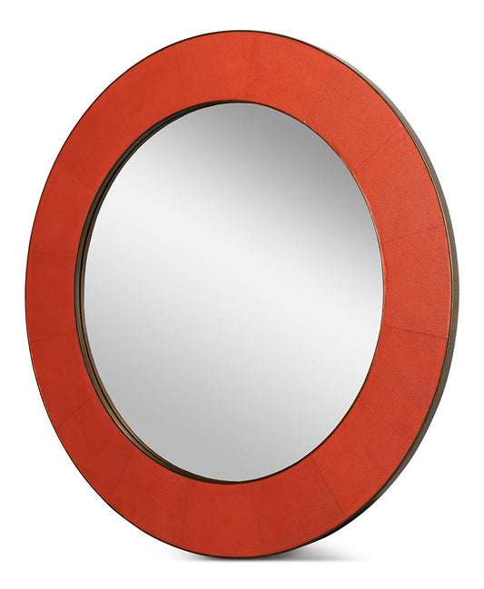 Sarreid Ltd - Judith Mirror,Shagreen,Orangeade - 54251-6 veiw 2