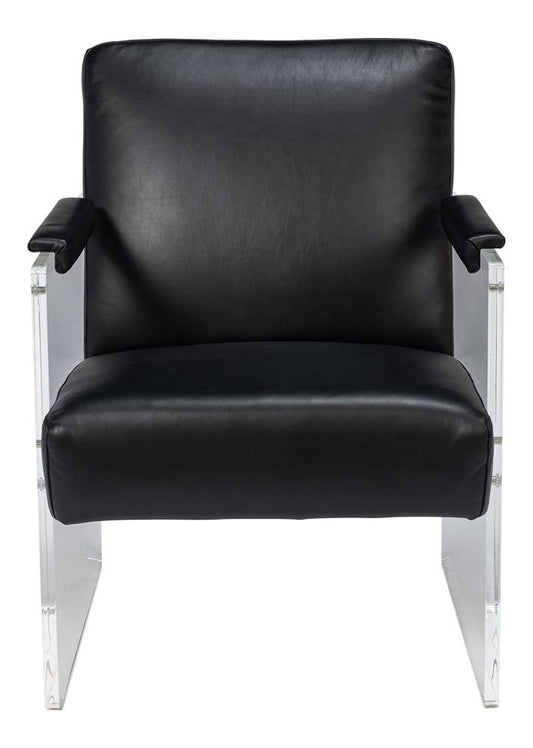 Sarreid Ltd - Holloway Armchair, Onyx Black - 54082 veiw 2