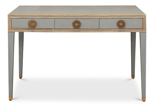 Sarreid Ltd - Gabriella Shagreen Desk/Table,Storm Grey - 53571-2 veiw 2