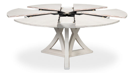 Sarreid Ltd - Casual Jupe Dining Table,Working White,Lg - 54201-WW veiw 2