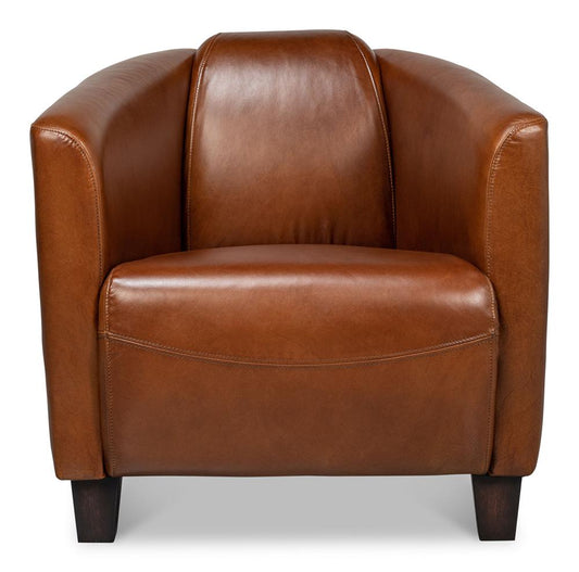 Sarreid Ltd - Mandy Arm Chair - Brown - 29760 veiw 2