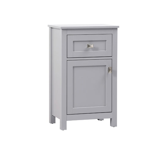 Elegant Furniture & Lighting - Adian 18 Inch Wide Bathroom Storage Freedstanding Cabinet In Grey - SC011830GR veiw 2