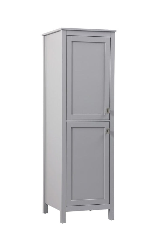 Elegant Furniture & Lighting - Adian 20 Inch Wide Bathroom Linen Storage Freestanding Cabinet In Grey - SC012065GR veiw 2
