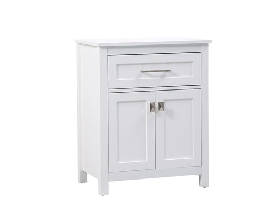 Elegant Furniture & Lighting - Adian 24 Inch Wide Bathroom Storage Freestanding Cabinet In White - SC012430WH veiw 2