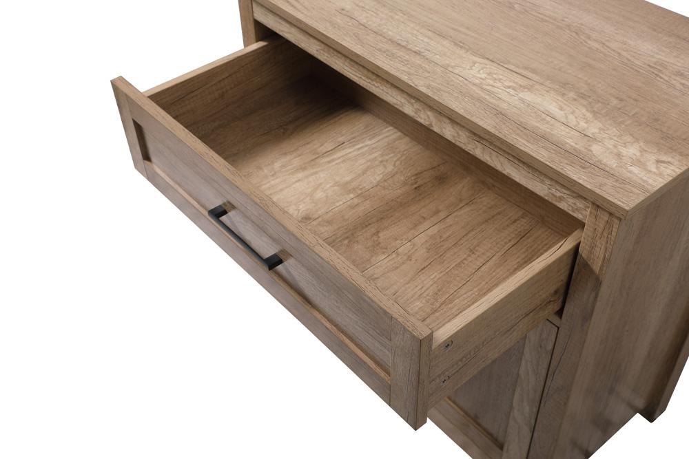 Elegant Furniture & Lighting - Adian 30 Inch Wide Bathroom Storage Freestanding Cabinet In Natural Oak - SC013030NT veiw 7