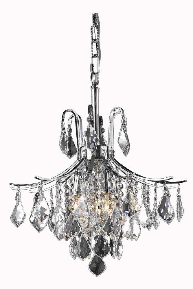 Elegant Furniture & Lighting - Amelia Pendant D16in H20in Lt:6 Chrome Finish - LD8100D16C veiw 1