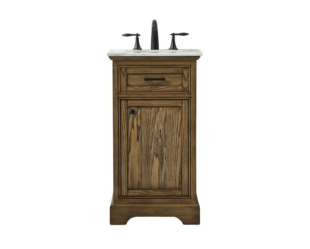 Elegant Furniture & Lighting - Americana 19 inch Single bathroom vanity in driftwood - VF15019DW veiw 1