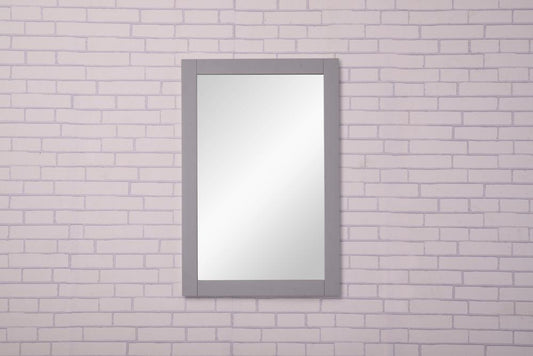 Elegant Furniture & Lighting - Aqua Saturn 22 In. Contemporary Mirror In Light Grey - VM-2002 veiw 2