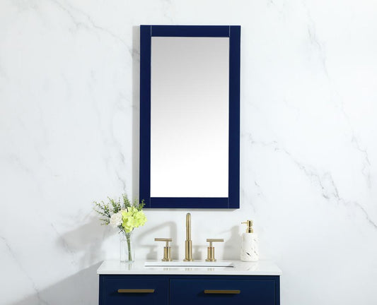 Elegant Furniture & Lighting - Aqua vanity mirror 18x32 inch in blue - VM21832BL veiw 2