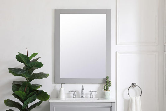 Elegant Furniture & Lighting - Aqua rectangle vanity mirror 27 inch in Grey - VM22736GR veiw 2