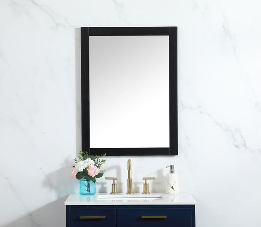 Elegant Furniture & Lighting - Aqua vanity mirror 24x32 inch in black - VM22432BK veiw 2