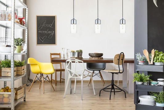 Elegant Furniture & Lighting - Ashwell 1 Light Chrome Pendant With Clear Glass - LD2240C veiw 2