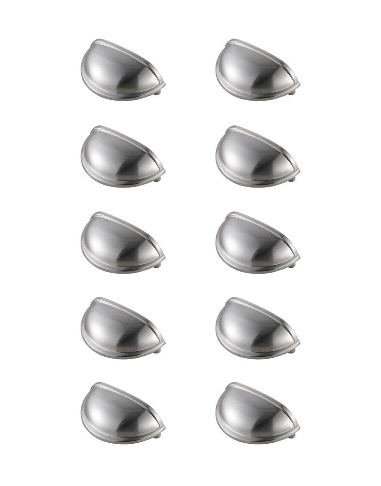 Elegant Furniture & Lighting - Atticus 3in Center to Center Brushed Nickel Cup Bar Pull Multipack (set of 10) - PL3002-NK-10PK veiw 1