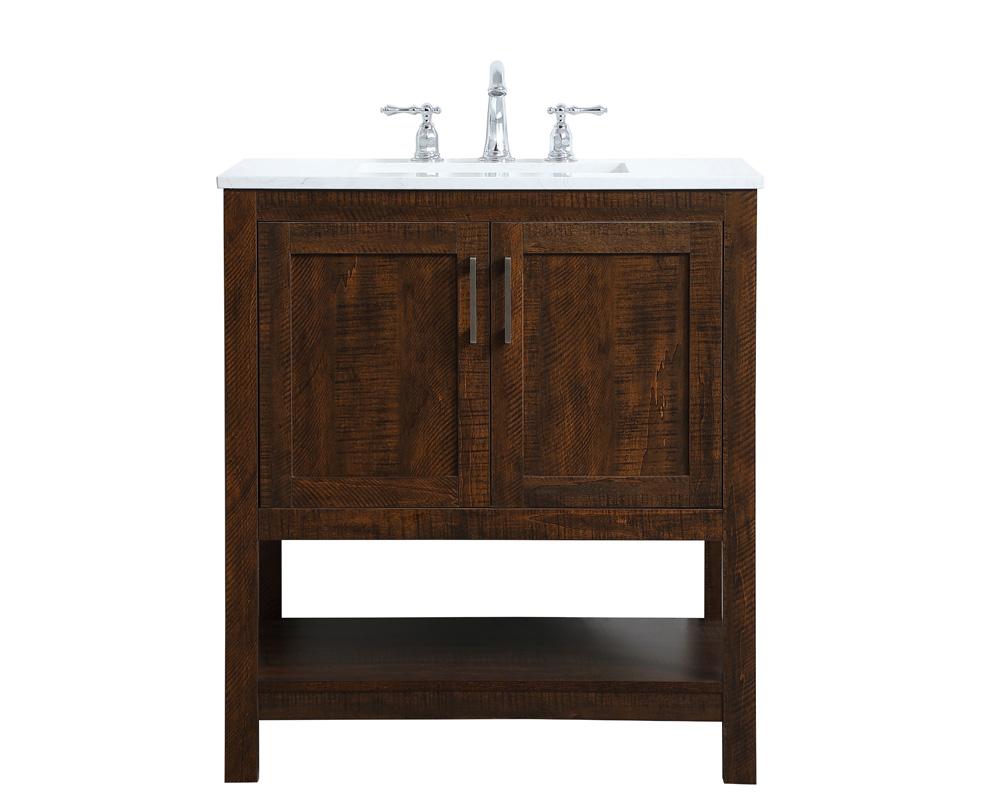 Elegant Furniture & Lighting - Aubrey 30 inch Single Bathroom Vanity in Espresso - VF16030EX veiw 1