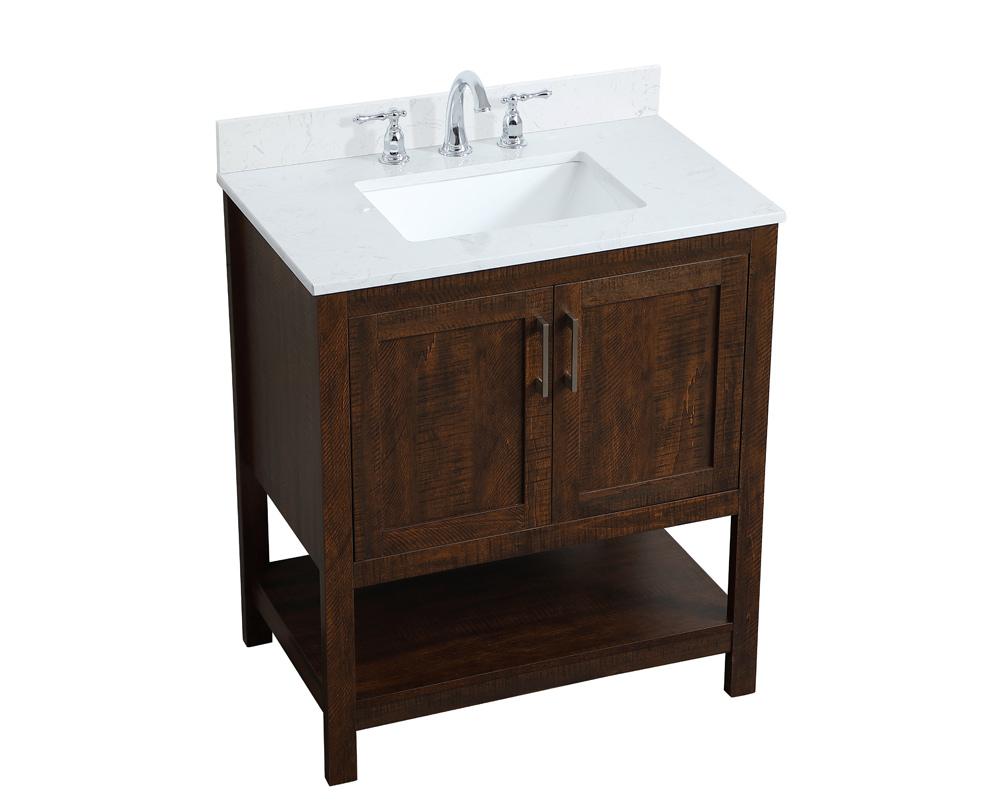 Elegant Furniture & Lighting - Aubrey 30 inch Single Bathroom Vanity in Espresso with Backsplash - VF16030EX-BS veiw 15