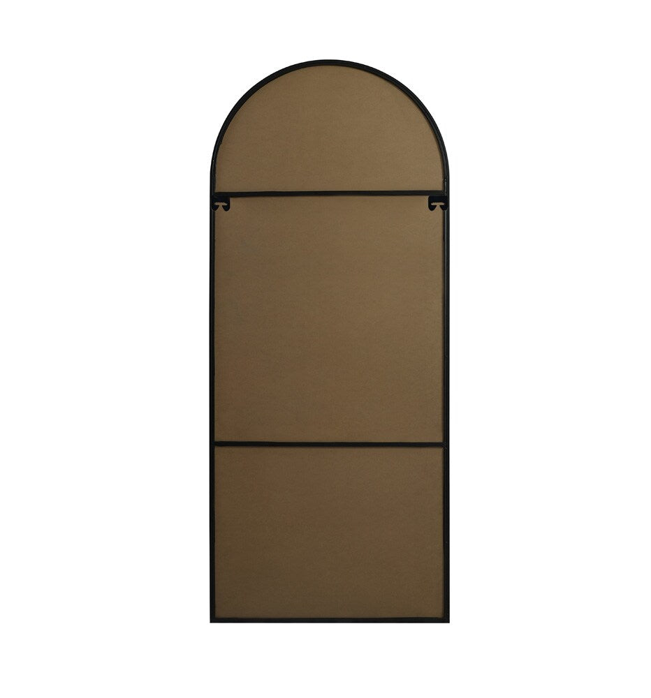 Elegant Furniture & Lighting - Ayra Metal Frame Arch Full Length Mirror 32x76 Inch in Black - MR1A3276BLK veiw 8