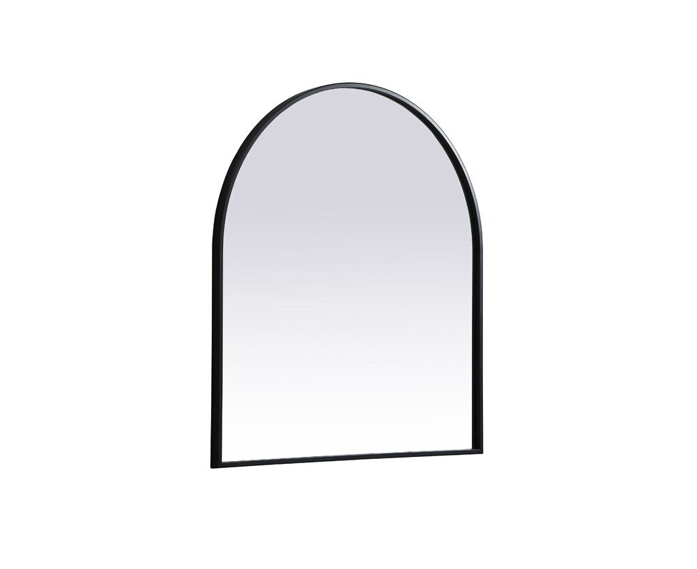 Elegant Furniture & Lighting - Ayra Metal Frame Arch Mirror 27x30 Inch in Black - MR1A2730BLK veiw 8
