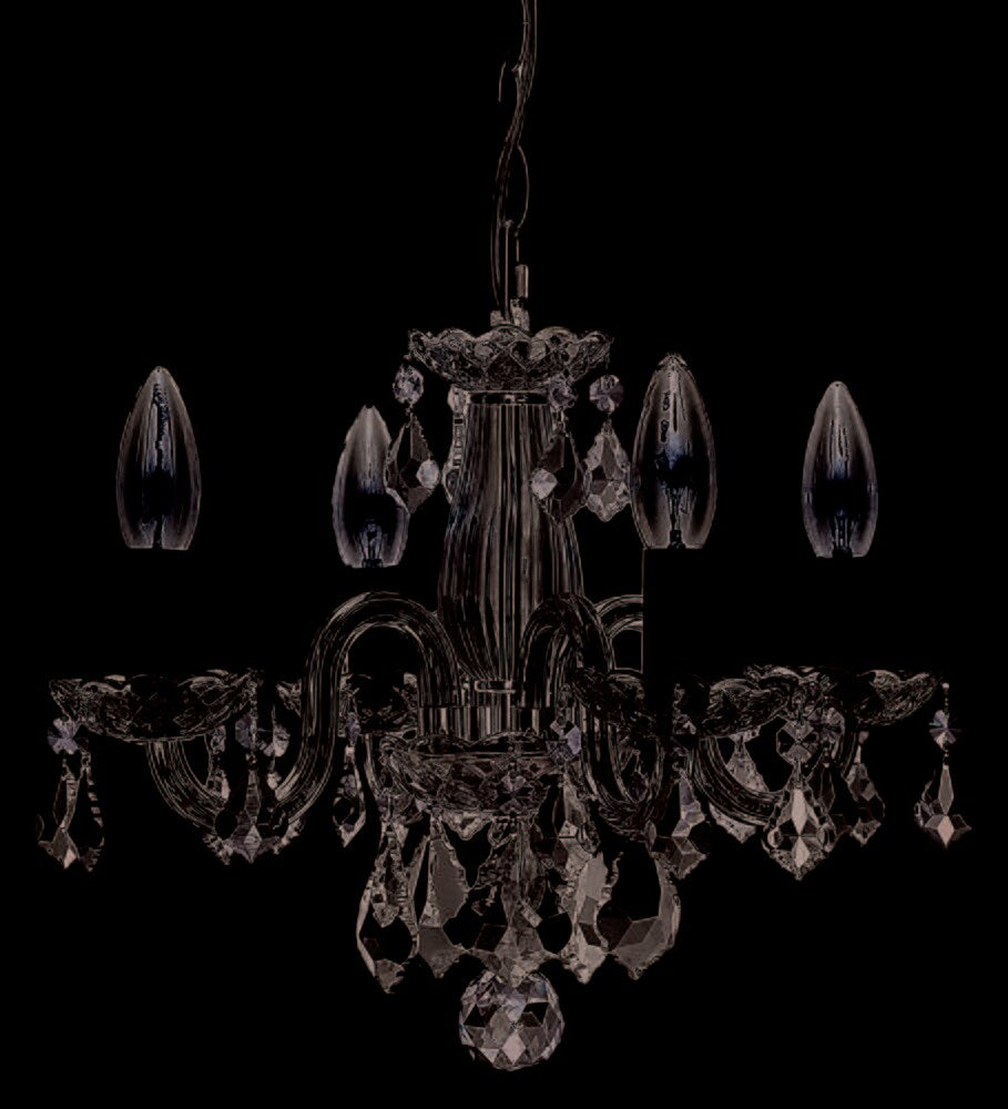 Elegant Furniture & Lighting - Azalea Pendant D15in H12in Lt:4 Chrome Finish - LD7804D15C veiw 1