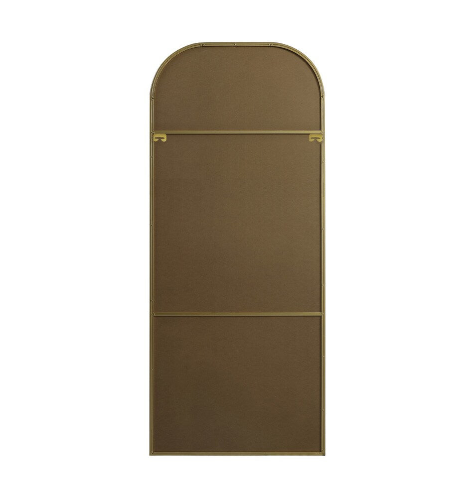Elegant Furniture & Lighting - Blaire Metal Frame Arch Full Length Mirror 32x76 Inch in Brass - MR1B3276BRS veiw 8