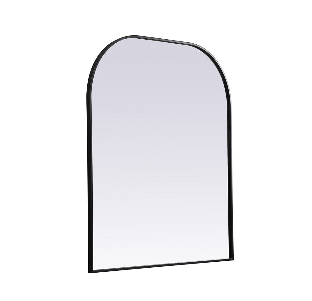 Elegant Furniture & Lighting - Blaire Metal Frame Arch Mirror 36x42 Inch in Black - MR1B3642BLK veiw 8