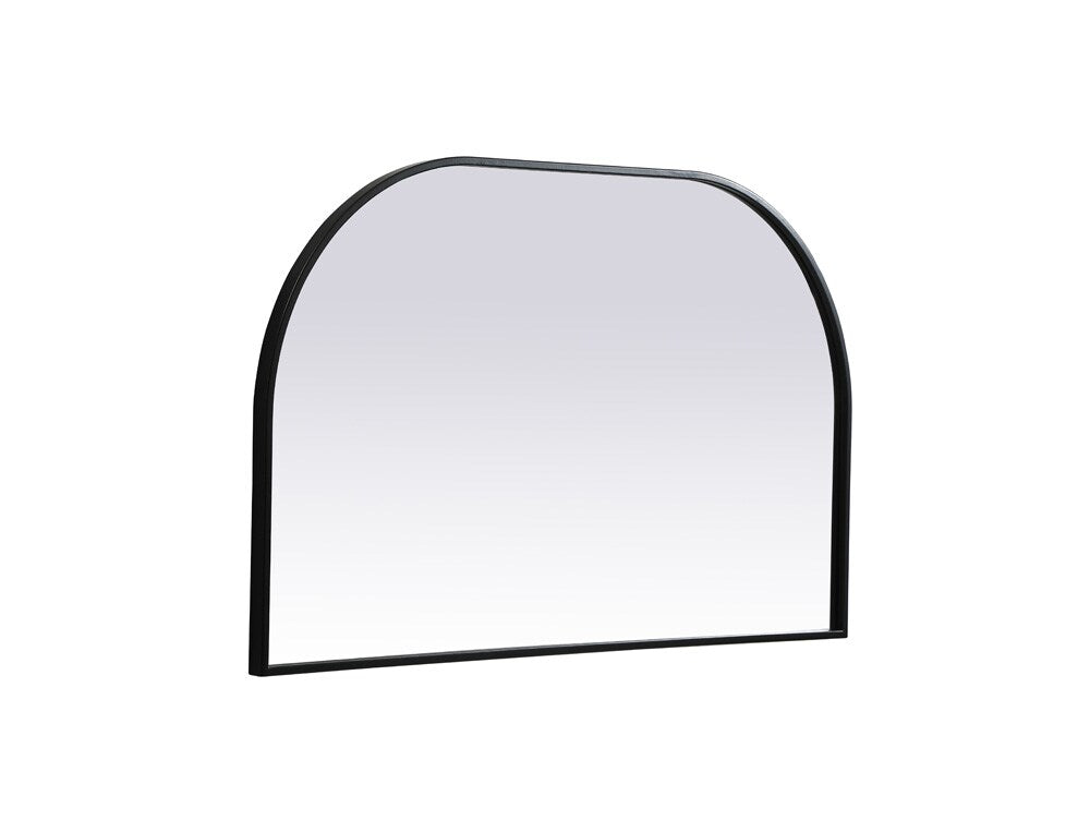 Elegant Furniture & Lighting - Blaire Metal Frame Arch Mirror 39x24 Inch in Black - MR1B3924BLK veiw 8