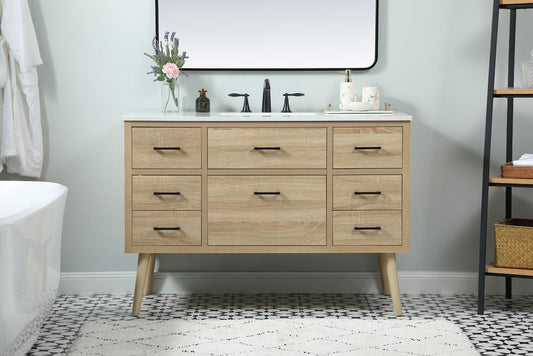 Elegant Furniture & Lighting - Boise 48 inch Single bathroom vanity in mango wood - VF41048MW veiw 2
