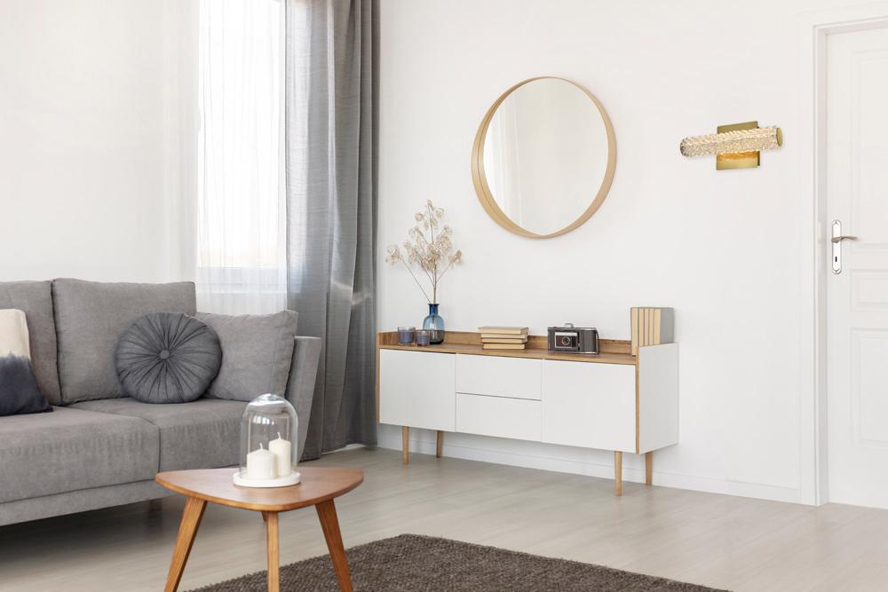 Elegant Furniture & Lighting - Bowen 12 inch Adjustable LED Wall Sconce in Satin Gold - 3800W12SG veiw 9