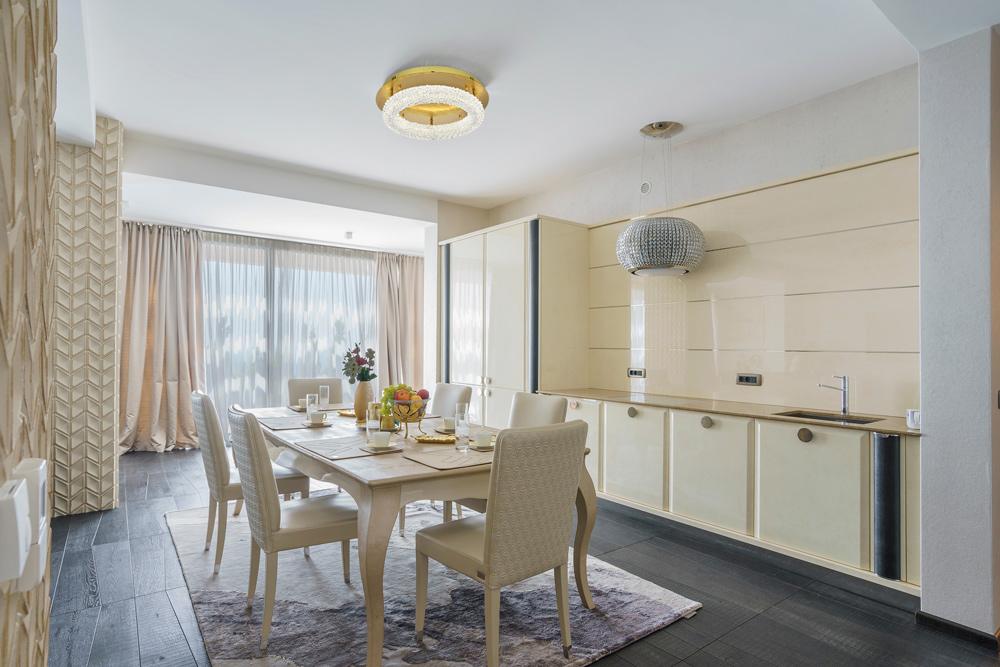 Elegant Furniture & Lighting - Bowen 18 inch Adjustable LED Flush Mount in Satin Gold - 3800F18SG veiw 9